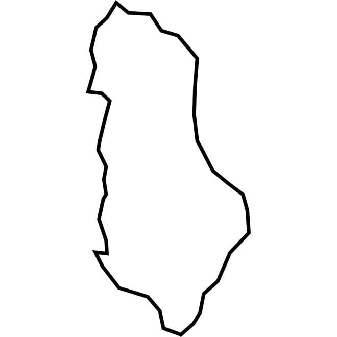 ನಕ್ಷೆ ಅಲ್ಬೇನಿಯಾ ವೆಕ್ಟರ್ ನಕ್ಷೆ